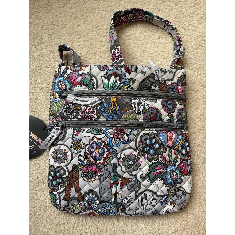 Vera Bradley X Star Wars Far Far Away Triple Zip Hipster Crossbody Bag NWT